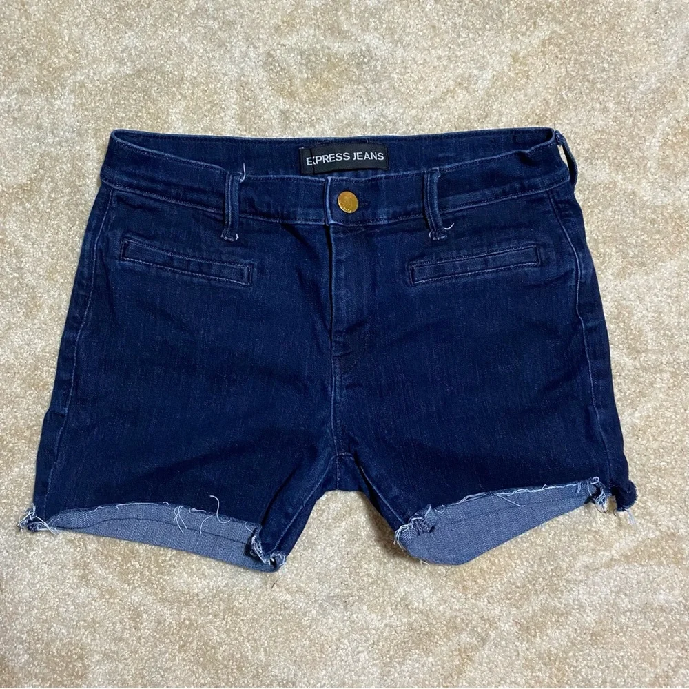 Express Jeans Mid Rise Custom Shorts 10 - Picture 1 of 8